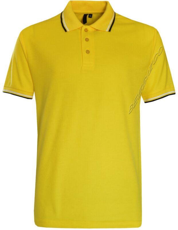 Mens Short Sleeve Polo Shirt Plain Pique Single/Double Tipping Collar M - 6XL