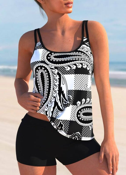 Plus Size Womens Ruffle Tankini Shorts Set Swimming Costume Swimsuit Swim Dress